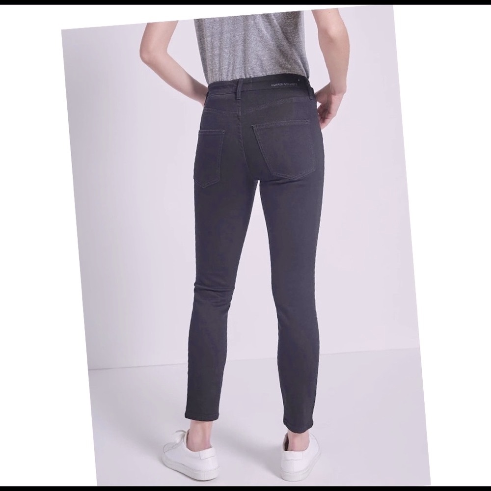 Like New Current/Elliott Stiletto Jean, True Black